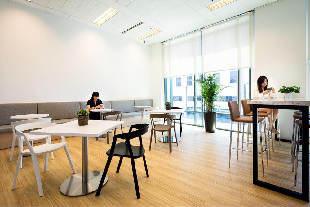 hybrid work office design singapore