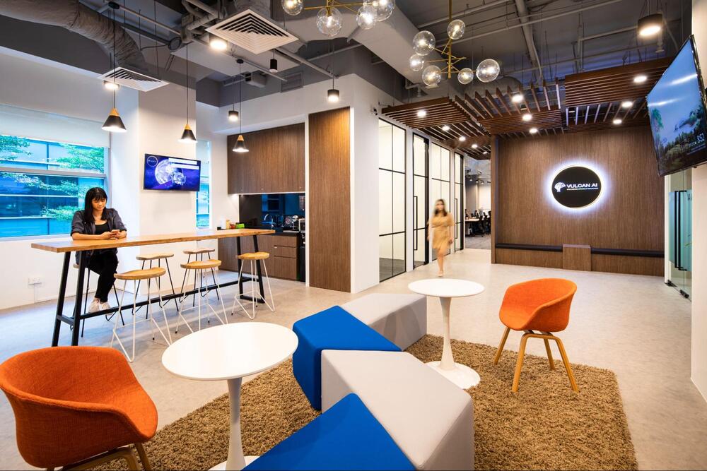 hybrid working office space