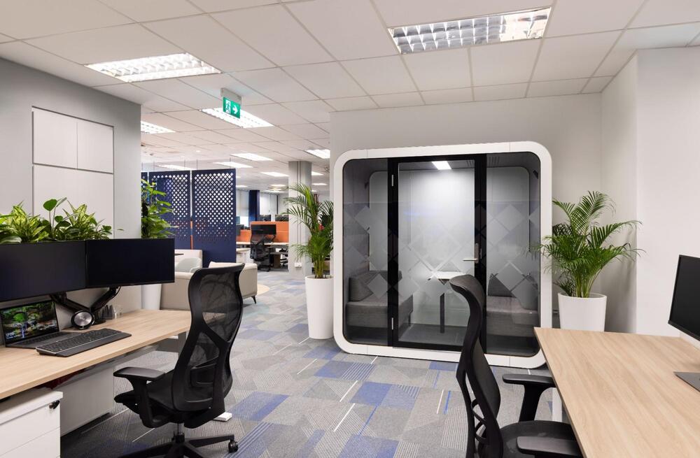 creative office breakout area