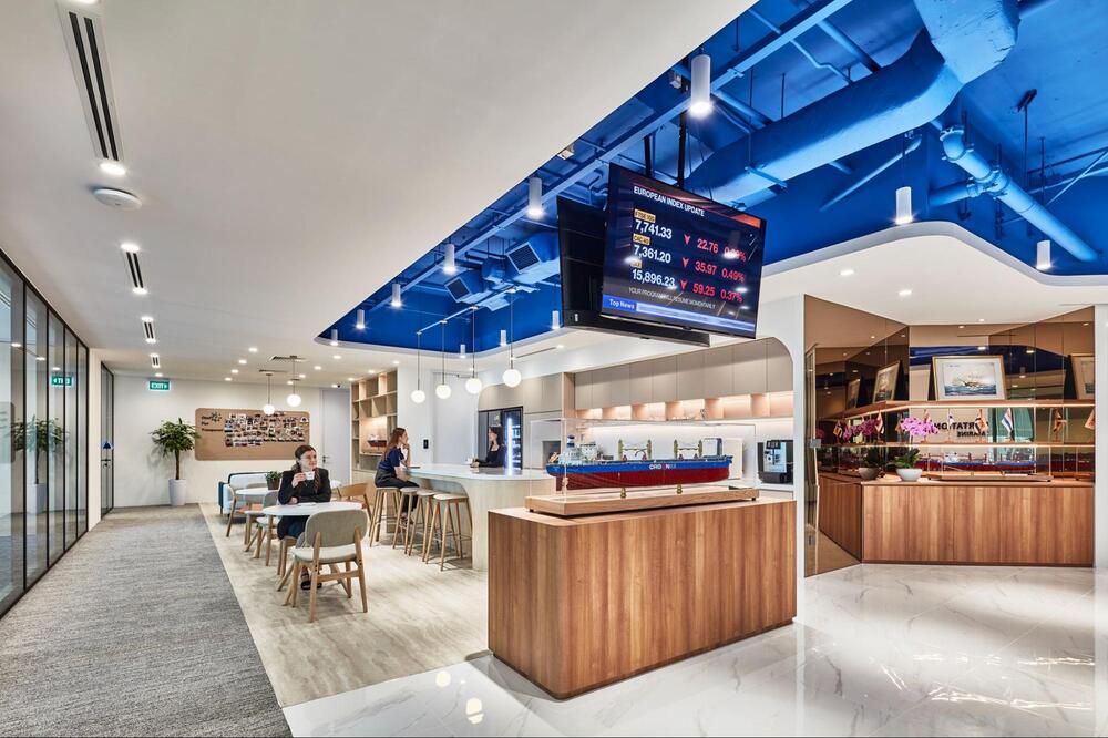 small office breakout area