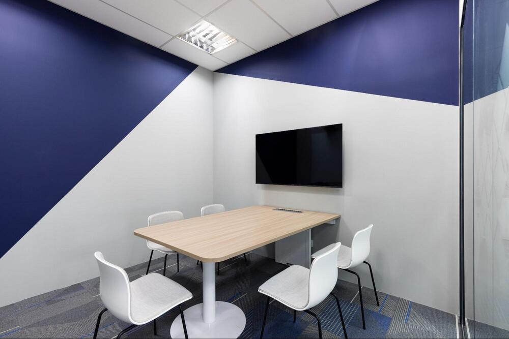 blue office color ideas