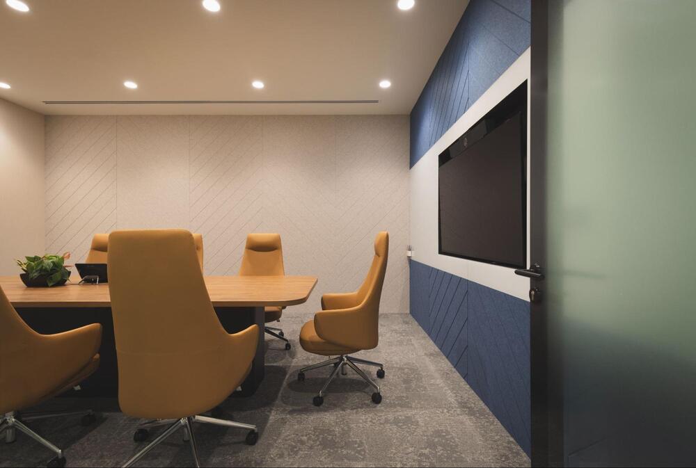 navy blue office ideas