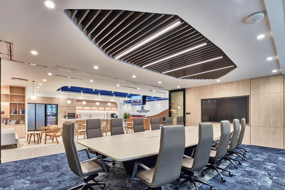 light blue office ideas