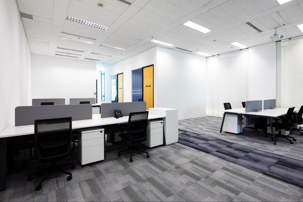 dark grey office ideas