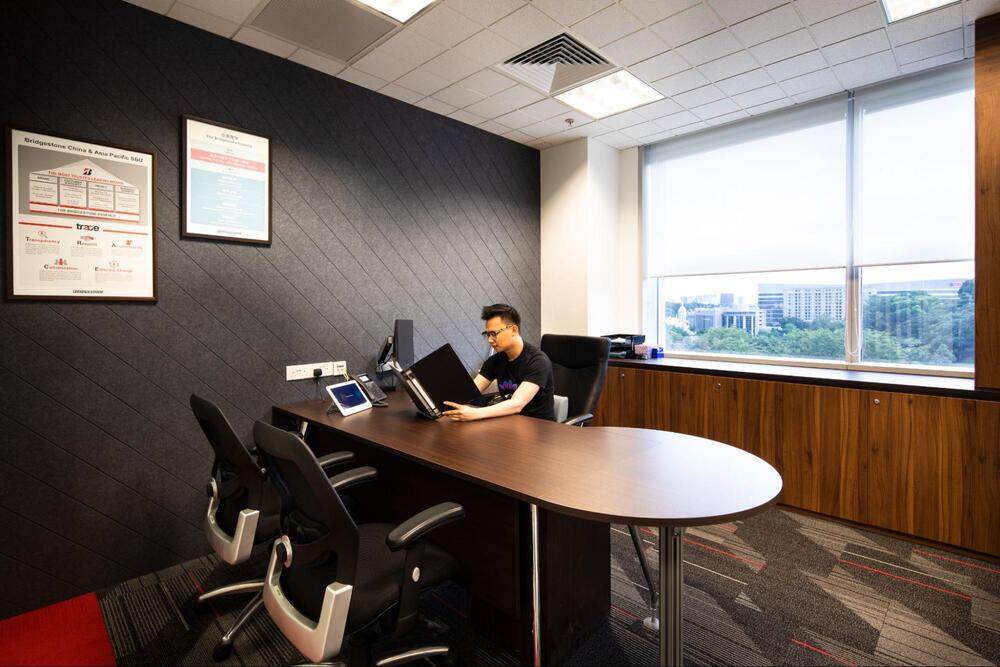 grey and black office ideas