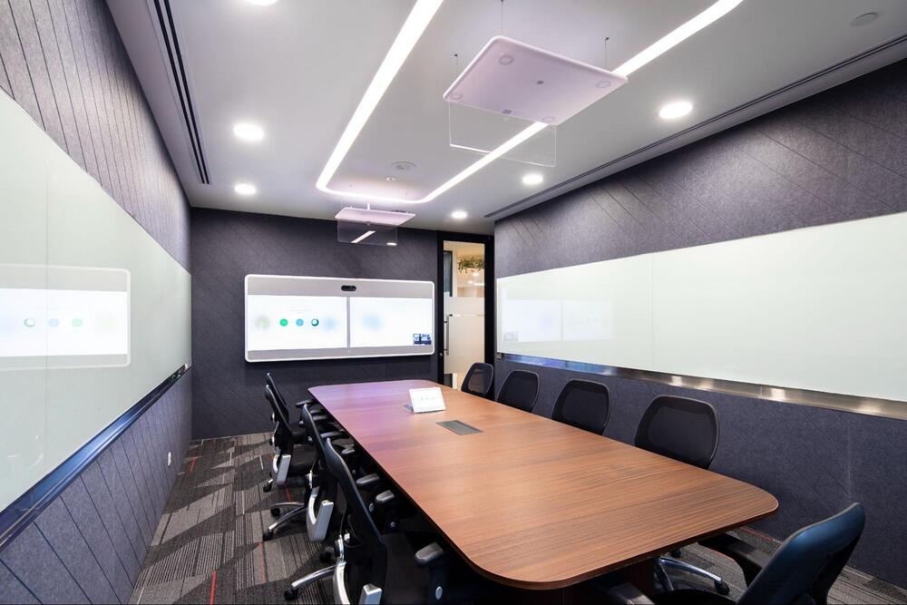 black and grey office ideas