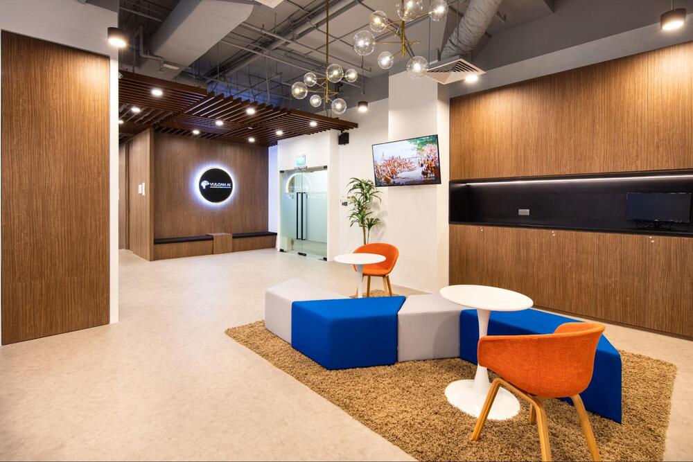 monochromatic office design