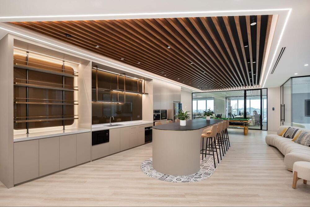 monochromatic office design