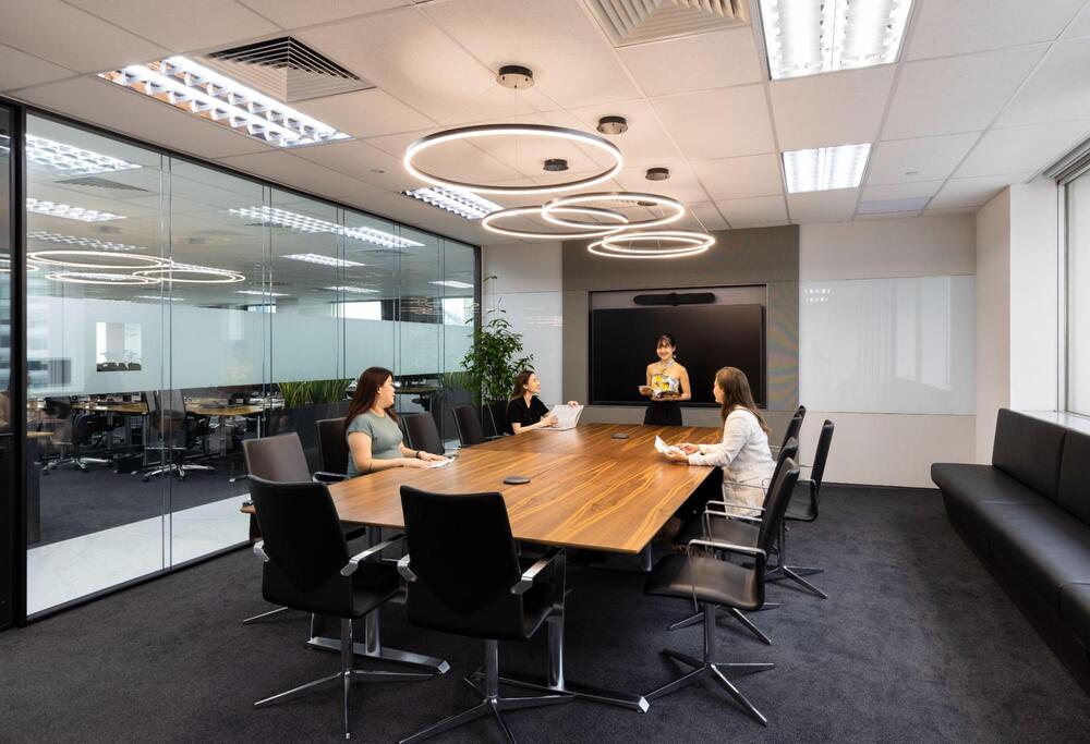 monochromatic office design