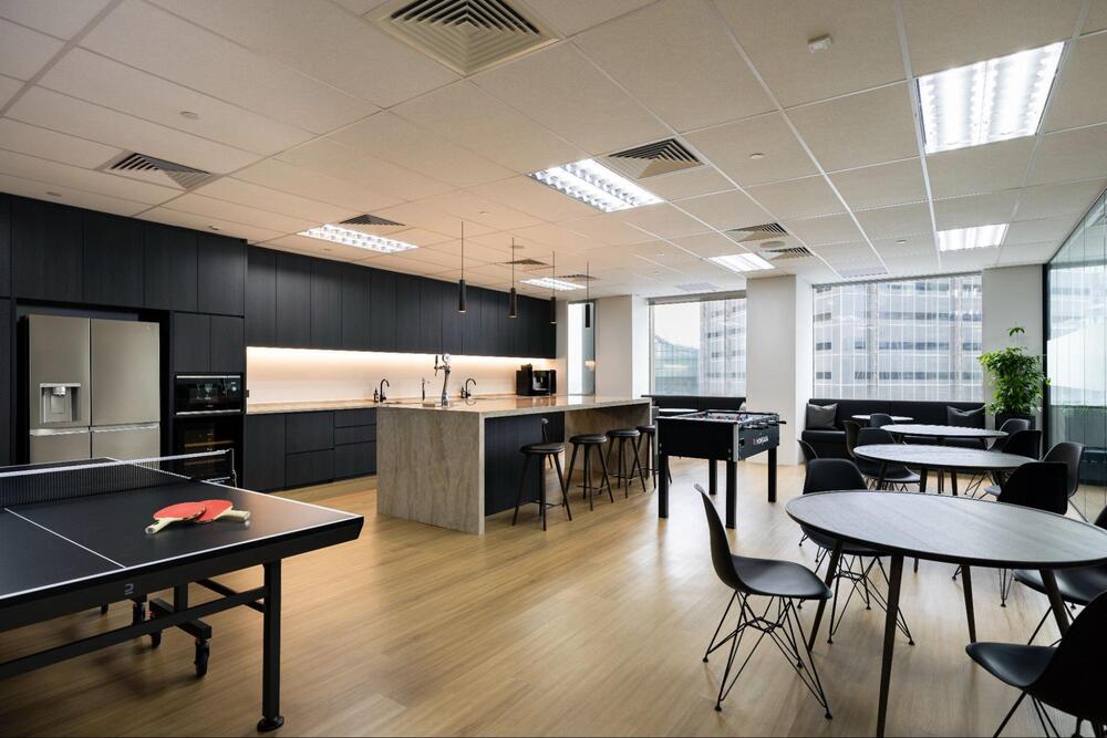 monochromatic office design