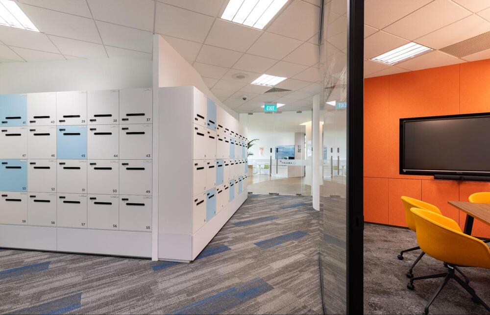 orange office design
