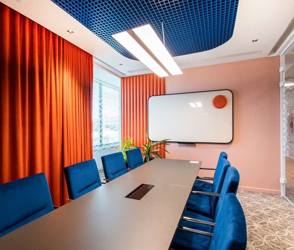 orange office design
