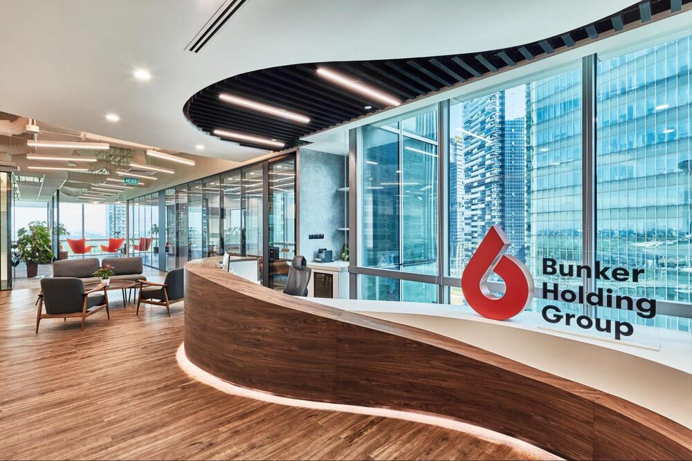 orange office design