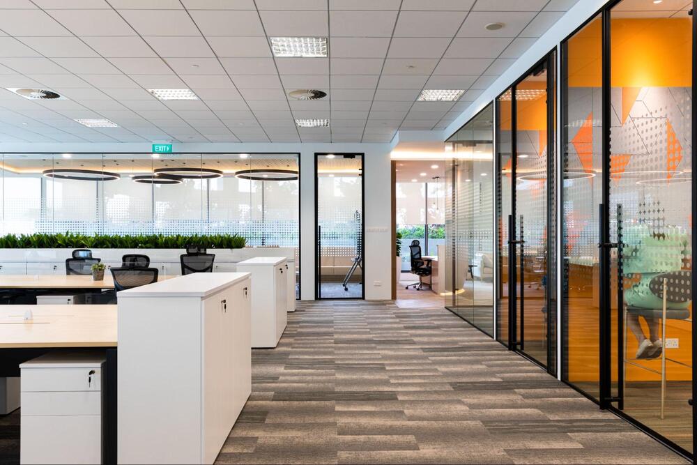 orange office design