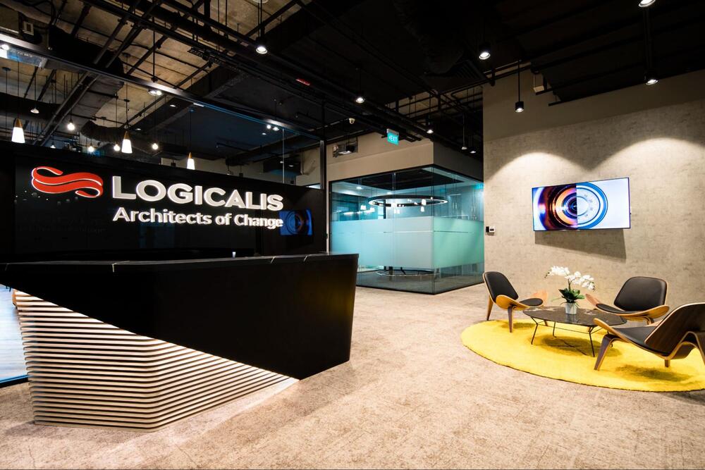 grey and yellow office ideas